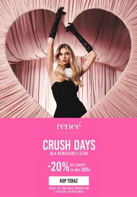 Renee - gazetka promocyjna -20% na zakupy za min. 200 zł w Klubie od wtorku 30.12 do poniedziałku 05.01