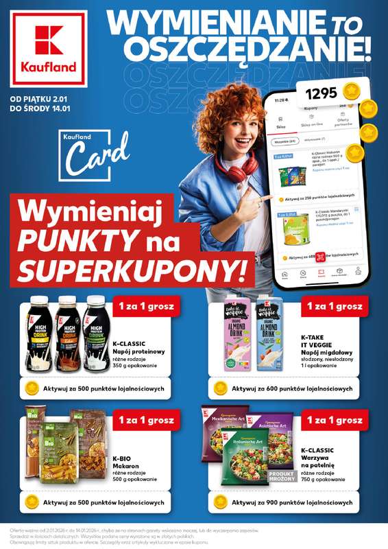 Kaufland - gazetka promocyjna Oferta Kaufland - Kupony od piątku 02.01 do środy 14.01