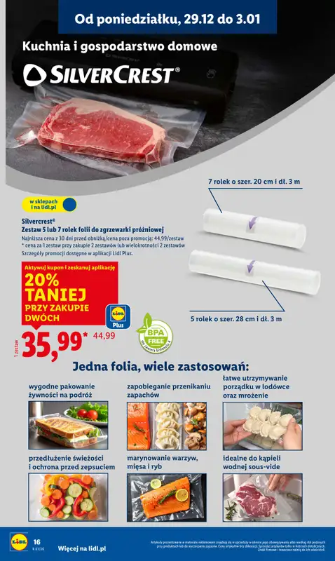 Lidl - gazetka promocyjna Katalog od poniedziałku 29.12 do soboty 03.01 - strona 16
