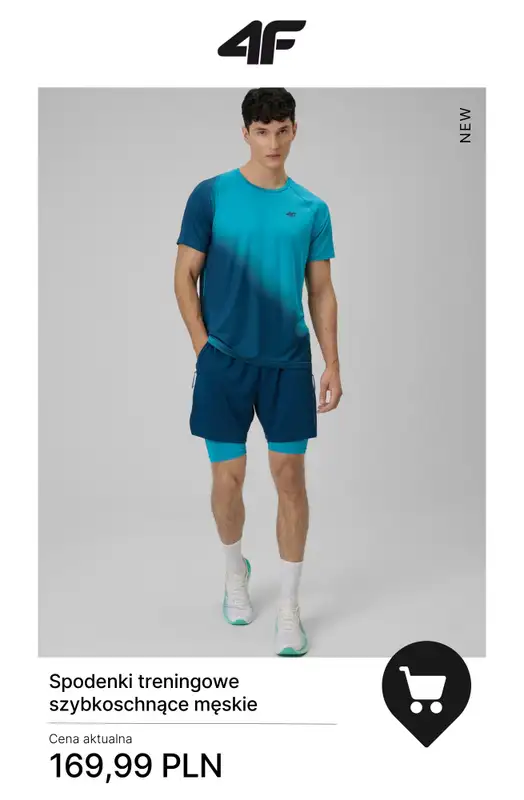 4F - gazetka promocyjna Nowa kolekcja treningowa dla niego od wtorku 30.12  - strona 10