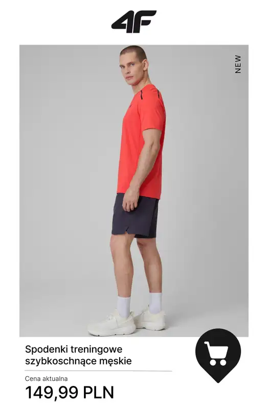4F - gazetka promocyjna Nowa kolekcja treningowa dla niego od wtorku 30.12  - strona 7