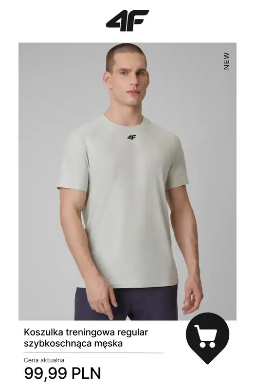 4F - gazetka promocyjna Nowa kolekcja treningowa dla niego od wtorku 30.12  - strona 2