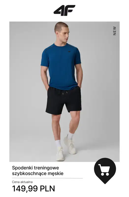 4F - gazetka promocyjna Nowa kolekcja treningowa dla niego od wtorku 30.12  - strona 3
