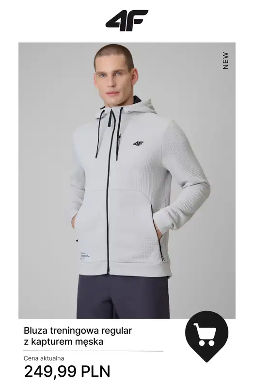 4F - gazetka promocyjna Nowa kolekcja treningowa dla niego od wtorku 30.12  - strona 8