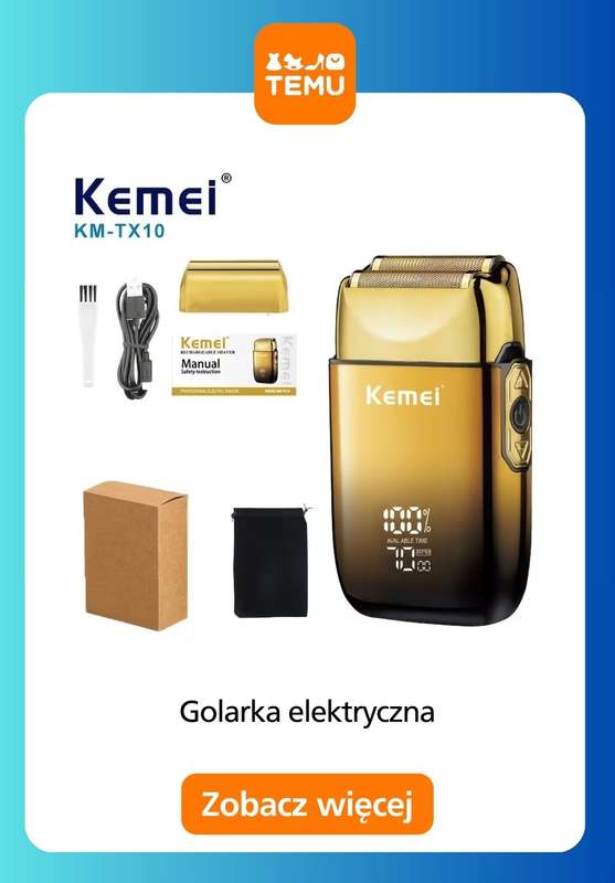 Temu - gazetka promocyjna Golarki elektryczne dla niej i dla niego od wtorku 30.12  - strona 10