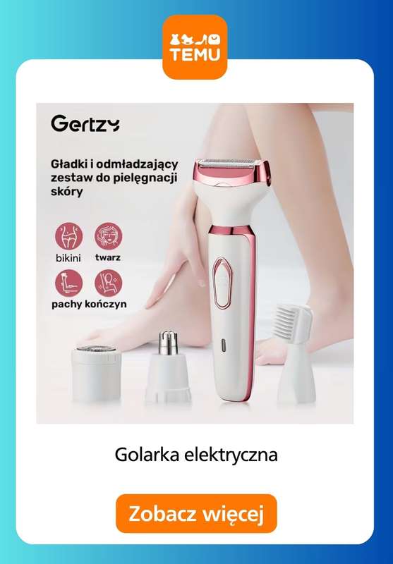 Temu - gazetka promocyjna Golarki elektryczne dla niej i dla niego od wtorku 30.12  - strona 4