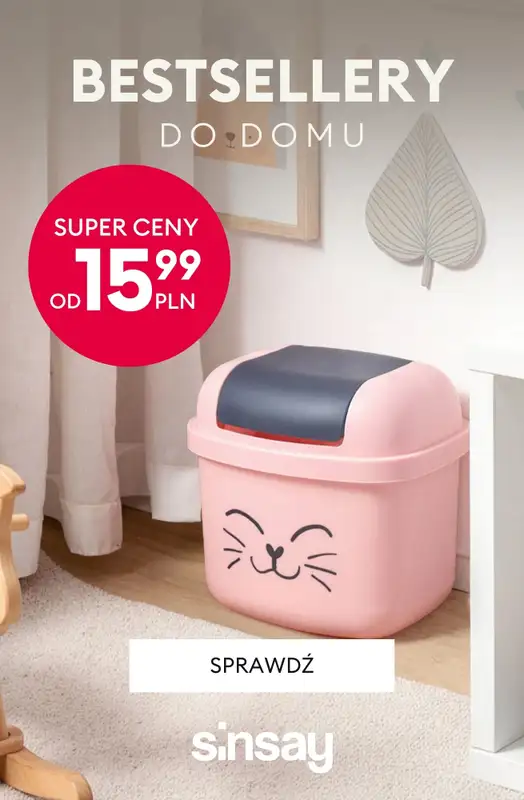 Sinsay - gazetka promocyjna Bestsellery dla domu od 15,99 zł  