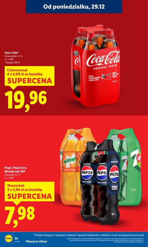Lidl - gazetka promocyjna Oferta od poniedziałku od poniedziałku 29.12 do środy 31.12 - strona 14