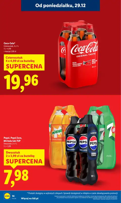 Lidl - gazetka promocyjna Oferta od poniedziałku od poniedziałku 29.12 do środy 31.12 - strona 14