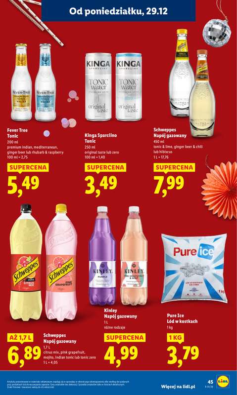 Lidl - gazetka promocyjna Oferta od poniedziałku od poniedziałku 29.12 do środy 31.12 - strona 45