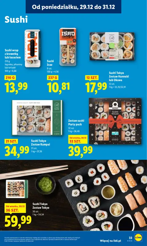 Lidl - gazetka promocyjna Oferta od poniedziałku od poniedziałku 29.12 do środy 31.12 - strona 33