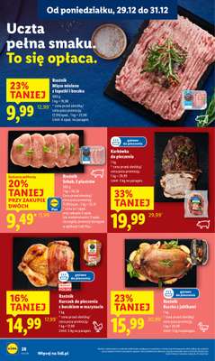 Lidl - gazetka promocyjna Oferta od poniedziałku od poniedziałku 29.12 do środy 31.12 - strona 28
