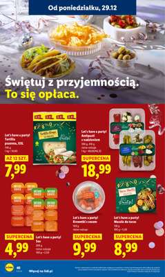 Lidl - gazetka promocyjna Oferta od poniedziałku od poniedziałku 29.12 do środy 31.12 - strona 40