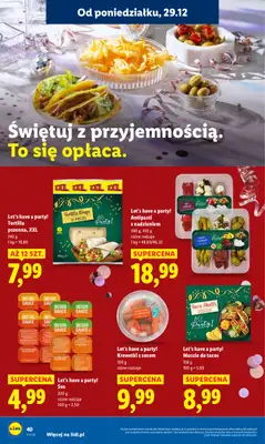 Lidl - gazetka promocyjna Oferta od poniedziałku od poniedziałku 29.12 do środy 31.12 - strona 40