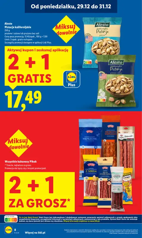 Lidl - gazetka promocyjna Oferta od poniedziałku od poniedziałku 29.12 do środy 31.12 - strona 8
