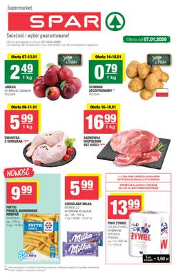 SPAR - gazetka promocyjna Gazetka Spar od środy 07.01 do niedzieli 18.01