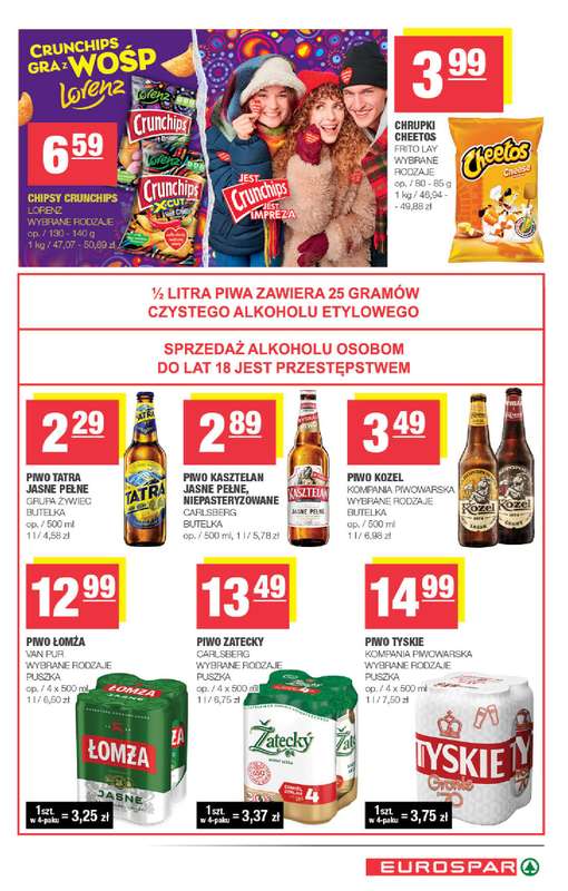 SPAR - gazetka promocyjna Gazetka Eurospar od środy 07.01 do niedzieli 18.01 - strona 15