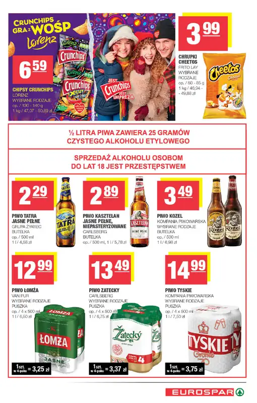 SPAR - gazetka promocyjna Gazetka Eurospar od środy 07.01 do niedzieli 18.01 - strona 15