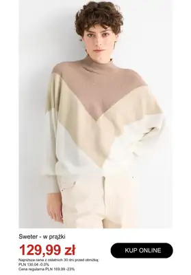 C&A - gazetka promocyjna Do -50% na swetry i kardigany od wtorku 30.12  - strona 5