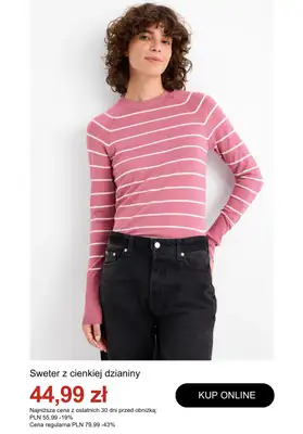 C&A - gazetka promocyjna Do -50% na swetry i kardigany od wtorku 30.12  - strona 6