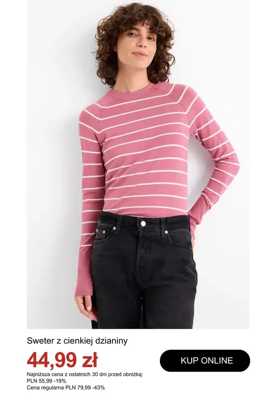 C&A - gazetka promocyjna Do -50% na swetry i kardigany od wtorku 30.12  - strona 6