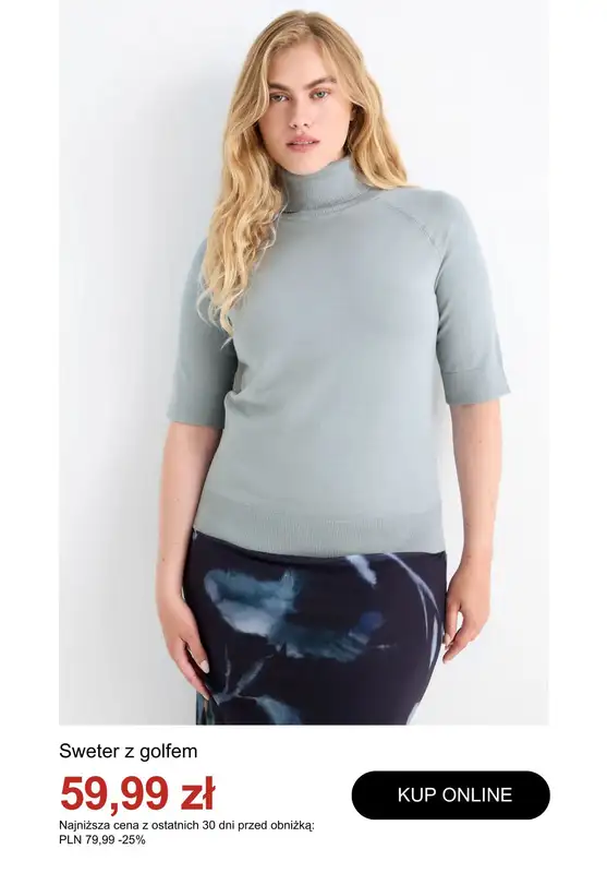 C&A - gazetka promocyjna Do -50% na swetry i kardigany od wtorku 30.12  - strona 4