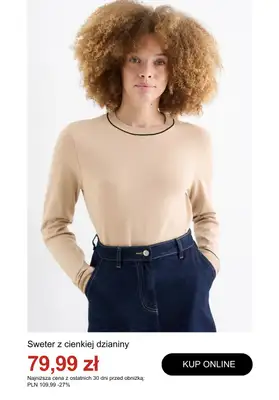 C&A - gazetka promocyjna Do -50% na swetry i kardigany od wtorku 30.12  - strona 11