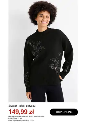 C&A - gazetka promocyjna Do -50% na swetry i kardigany od wtorku 30.12  - strona 10