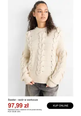 C&A - gazetka promocyjna Do -50% na swetry i kardigany od wtorku 30.12  - strona 2