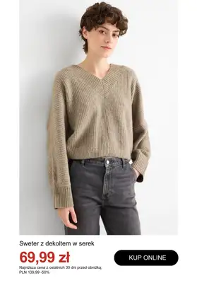 C&A - gazetka promocyjna Do -50% na swetry i kardigany od wtorku 30.12  - strona 3