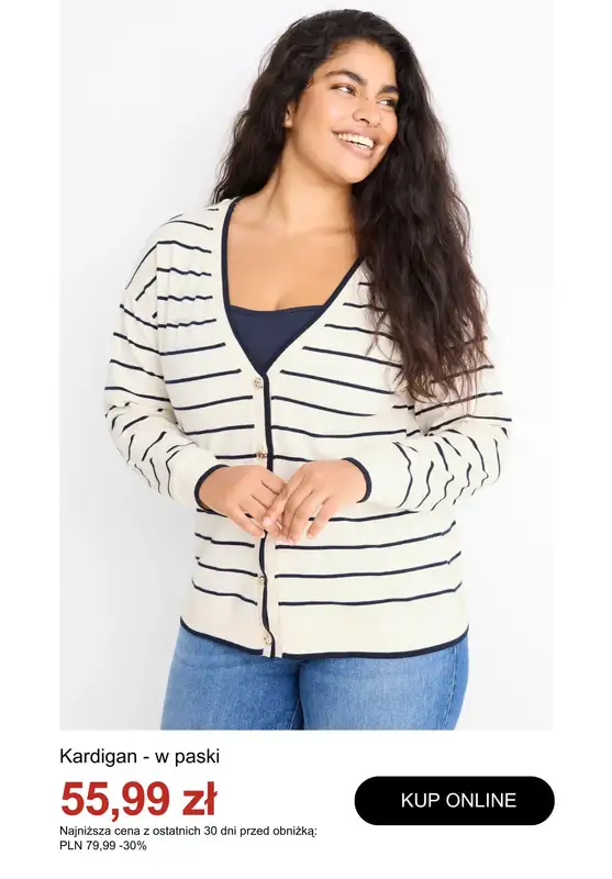 C&A - gazetka promocyjna Do -50% na swetry i kardigany od wtorku 30.12  - strona 9