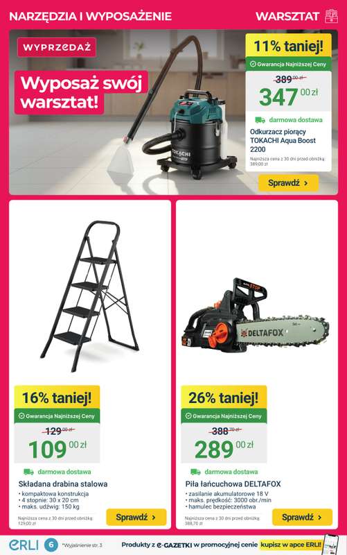 ERLI - gazetka promocyjna OKAZJE - Zadbaj o formę i zdrowie w nowym roku! od piątku 02.01 do niedzieli 04.01 - strona 6