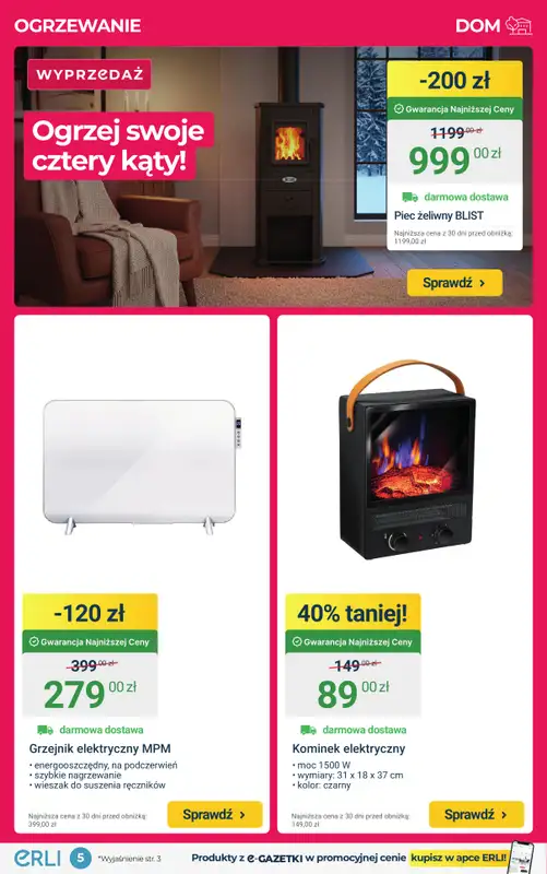 ERLI - gazetka promocyjna OKAZJE - Zadbaj o formę i zdrowie w nowym roku! od piątku 02.01 do niedzieli 04.01 - strona 5