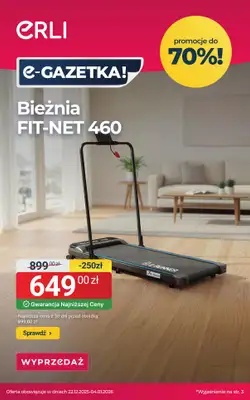 ERLI - gazetka promocyjna OKAZJE - Zadbaj o formę i zdrowie w nowym roku! od piątku 02.01 do niedzieli 04.01
