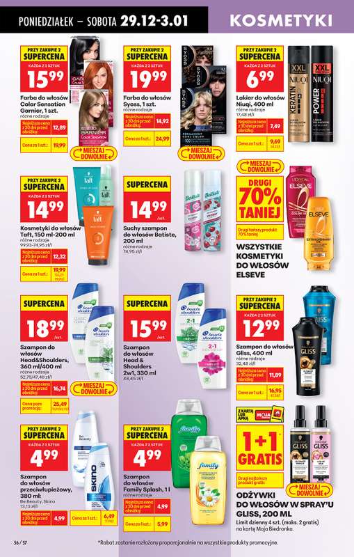 Biedronka - gazetka promocyjna Od poniedziałku od poniedziałku 29.12 do niedzieli 04.01 - strona 68
