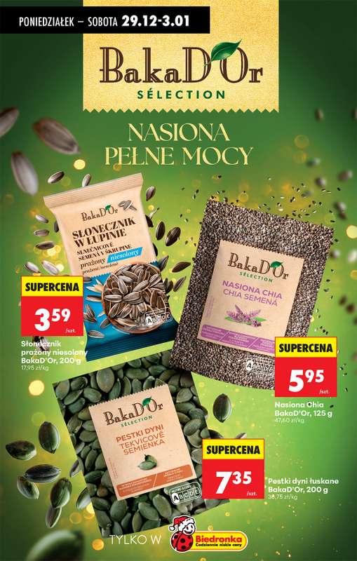 Biedronka - gazetka promocyjna Od poniedziałku, Z ladą tradycyjną od poniedziałku 29.12 do niedzieli 04.01 - strona 61