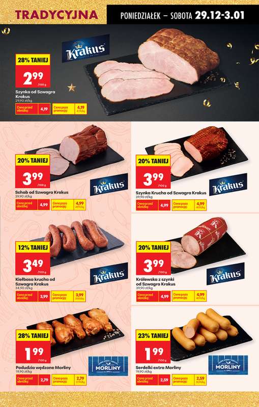 Biedronka - gazetka promocyjna Od poniedziałku, Z ladą tradycyjną od poniedziałku 29.12 do niedzieli 04.01 - strona 35
