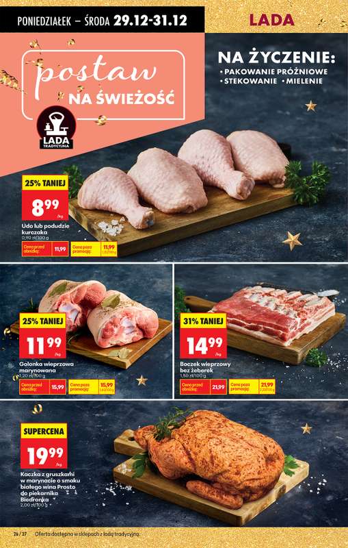 Biedronka - gazetka promocyjna Od poniedziałku, Z ladą tradycyjną od poniedziałku 29.12 do niedzieli 04.01 - strona 34