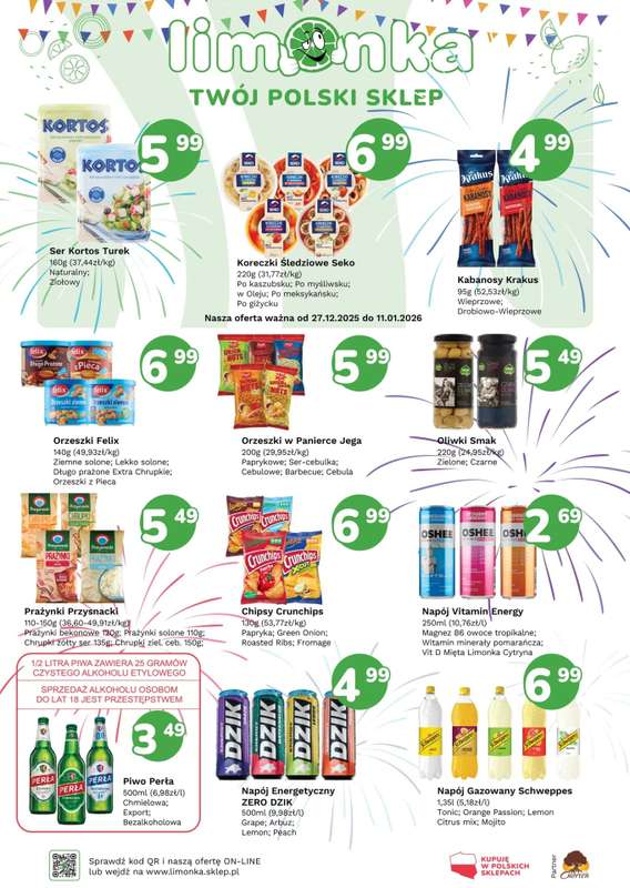 Limonka - gazetka promocyjna Gazetka od wtorku 30.12 do niedzieli 11.01