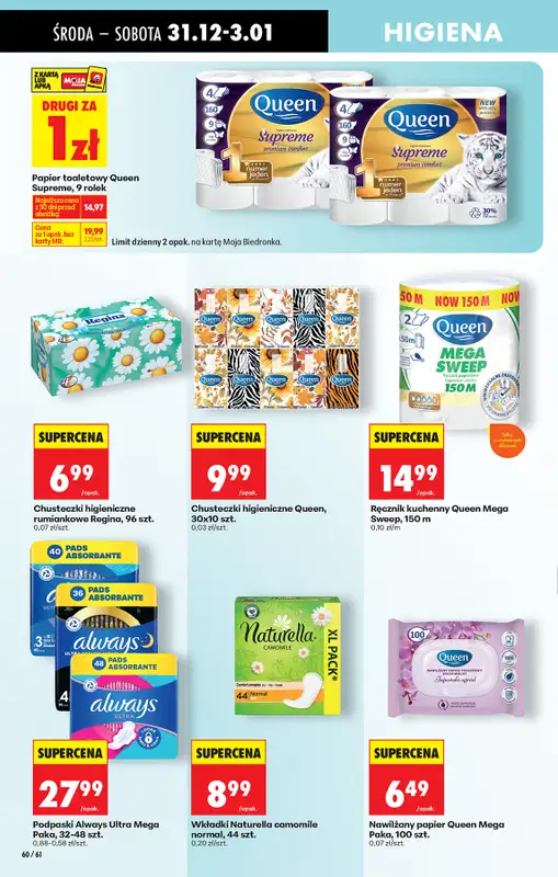 Biedronka - gazetka promocyjna Gazetka od środy 31.12 do wtorku 06.01 - strona 72