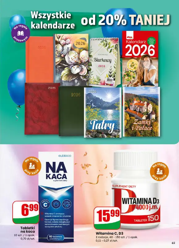 Dino - gazetka promocyjna Gazetka od środy 31.12 do poniedziałku 05.01 - strona 65
