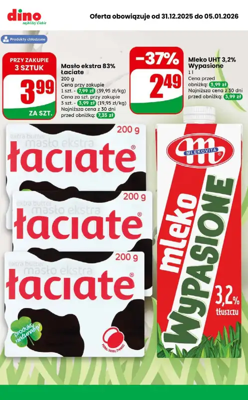 Dino - gazetka promocyjna MEGA promocje! od środy 31.12 do poniedziałku 05.01 - strona 4