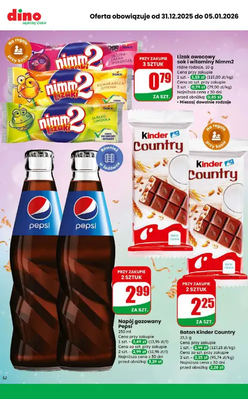 Dino - gazetka promocyjna MEGA promocje! od środy 31.12 do poniedziałku 05.01 - strona 8