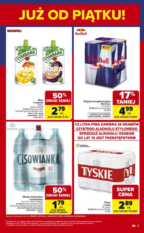 Carrefour - gazetka promocyjna Gazetka Weekend okazji już od piątku od piątku 02.01 do soboty 03.01 - strona 5