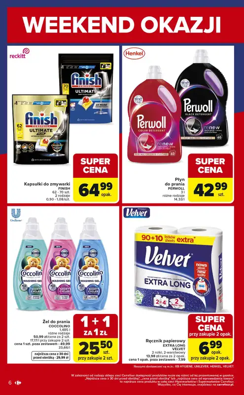 Carrefour - gazetka promocyjna Gazetka Weekend okazji już od piątku od piątku 02.01 do soboty 03.01 - strona 6