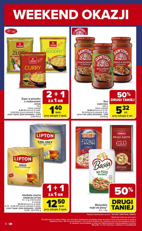 Carrefour Market - gazetka promocyjna Gazetka Weekend okazji już od piątku od piątku 02.01 do soboty 03.01 - strona 4