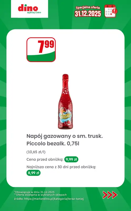 Dino - gazetka promocyjna Specjalna oferta na 31.12.2025 - promocje spoza gazetki od środy 31.12 do środy 31.12 - strona 6