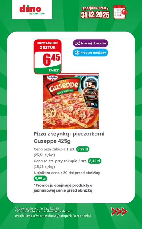 Dino - gazetka promocyjna Specjalna oferta na 31.12.2025 - promocje spoza gazetki od środy 31.12 do środy 31.12 - strona 3