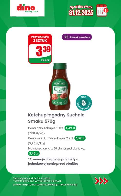 Dino - gazetka promocyjna Specjalna oferta na 31.12.2025 - promocje spoza gazetki od środy 31.12 do środy 31.12 - strona 4