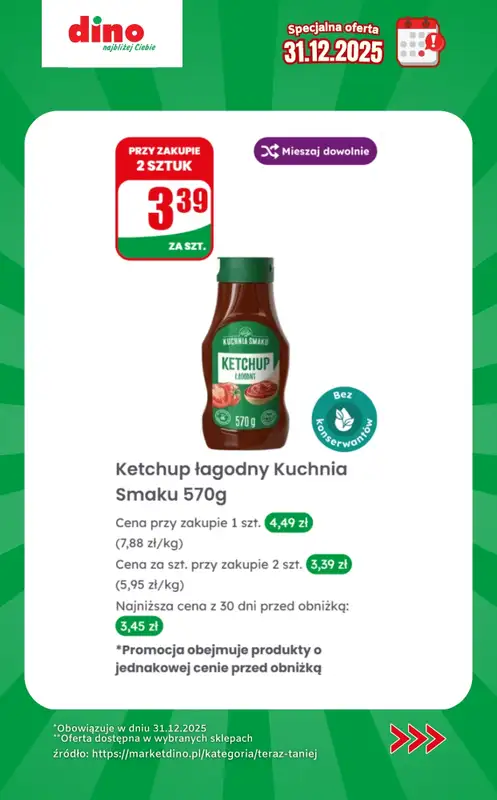Dino - gazetka promocyjna Specjalna oferta na 31.12.2025 - promocje spoza gazetki od środy 31.12 do środy 31.12 - strona 4
